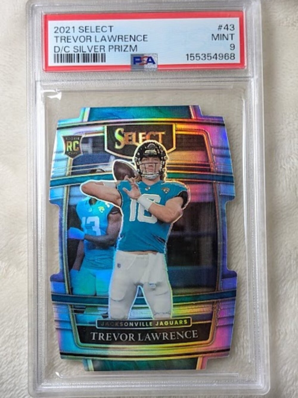 2021 Panini Select D/C Prizm Refractor TREVOR LAWRENCE #43 GRD MINT 9